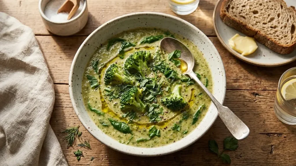 Broccoli and Spinach Green Soup