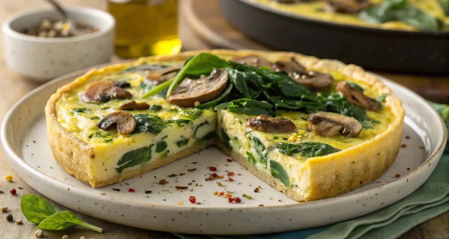 Spinach & Mushroom Egg White Frittata